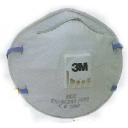 3M 8822 P2S หน้ากากสำหรับงานบัดกรี หลอมโลหะ พร้อมวาล์วระบายอากาศ กป้องกันฝุ่นและ