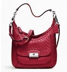 COACH KRISTIN WOVEN LEATHER HOBO