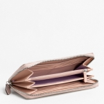 Coach SOHO TEXTURED EMBOSSED LEATHER BUCKLE ZIP AROUND