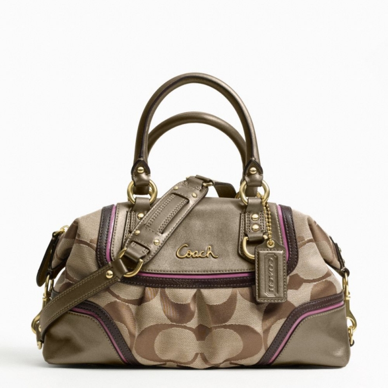 COACH ASHLEY SPECTATOR SIGNATURE SATCHEL COACH ASHLEY SPECTATOR SIGNATURE SATCHEL