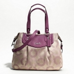 COACH ASHLEY DOTTED OP ART SHOULDER BAG