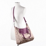 COACH ASHLEY DOTTED OP ART SHOULDER BAG