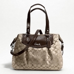 COACH ASHLEY SIGNATURE SHOULDER BAG