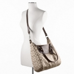 COACH ASHLEY SIGNATURE SHOULDER BAG