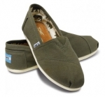 TOMS Olive Canvas Women's Classics