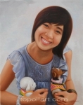 ภาพวาดสีน้ำเป็นของขวัญวันเกิด