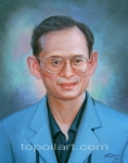 ภาพวาดในหลวงกับหลวงพ่อเกษม