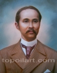 ภาพวาดในหลวงกับหลวงพ่อเกษม