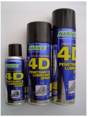 HARDEX 4D สเปรย์หล่อลื่นอเนกประสงค์ คลายน็อต คลายเกลียว แทรกซึม ลดเสียงดัง หล่อล