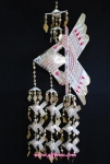 โมบายปลาตะเพียน 12'x40'  ลูก 9 ตัว ลายไทย (ใหญ่)_Mobile Fish 12'x40' Baby 9 Pieces Thai Painting(Lar