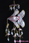โมบายปลาตะเพียนเงิน-ทอง 7'x15'  ลูก 9 ตัว_Mobile Ngeunfish-Goldenfish 7'x15' Baby 9 Pieces