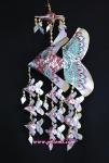 โมบายปลาตะเพียนเงิน-ทอง 7'x15'  ลูก 9 ตัว_Mobile Ngeunfish-Goldenfish 7'x15' Baby 9 Pieces