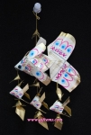 โมบายปลาตะเพียน 3"x3.5" ลูก 3 ตัว หางมน (เล็ก)_Mobile Fish 3"x3.5" Baby 3 Pieces