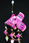 โมบายปลาตะเพียน 3"x3.5" ลูก 3 ตัว หางมน (เล็ก)_Mobile Fish 3"x3.5" Baby 3 Pieces