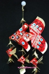 โมบายปลาตะเพียน 3"x3.5" ลูก 3 ตัว หางมน (เล็ก)_Mobile Fish 3"x3.5" Baby 3 Pieces