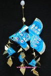 โมบายปลาตะเพียน 3"x3.5" ลูก 3 ตัว หางมน (เล็ก)_Mobile Fish 3"x3.5" Baby 3 Pieces