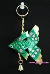 ปลาตะเพียนพวงกุญแจ 3x5.5 กระดิ่ง 1 (หางหยัก) แบบ 2_Key Ring Fish 3x5.5 1 Bell (Z