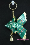 ปลาตะเพียนพวงกุญแจ 3"x3.5" กระดิ่ง 1 (หางหยัก) แบบ 1_Key Ring Fish 3"x3.5" 1 Bel