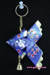 ปลาตะเพียนพวงกุญแจ 3"x3.5" กระดิ่ง 1 (หางหยัก) แบบ 1_Key Ring Fish 3"x3.5" 1 Bel