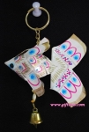ปลาตะเพียนพวงกุญแจ 3x3.5 กระดิ่ง 1 (หางมน)_Key Ring Fish 3x3.5 1 Bell (Curved Tail)