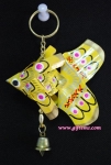 ปลาตะเพียนพวงกุญแจ 3x3.5 กระดิ่ง 1 (หางมน)_Key Ring Fish 3x3.5 1 Bell (Curved Tail)