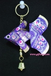 ปลาตะเพียนพวงกุญแจ 3x3.5 กระดิ่ง 1 (หางมน)_Key Ring Fish 3x3.5 1 Bell (Curved Tail)