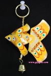 ปลาตะเพียนพวงกุญแจ 3x3.5 กระดิ่ง 1 (หางมน)_Key Ring Fish 3x3.5 1 Bell (Curved Tail)