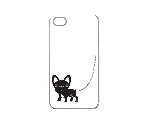 UNIEA x FRENCHIE for iPhone 4/4S UV Glossy Finishing PC Hard Shell Case