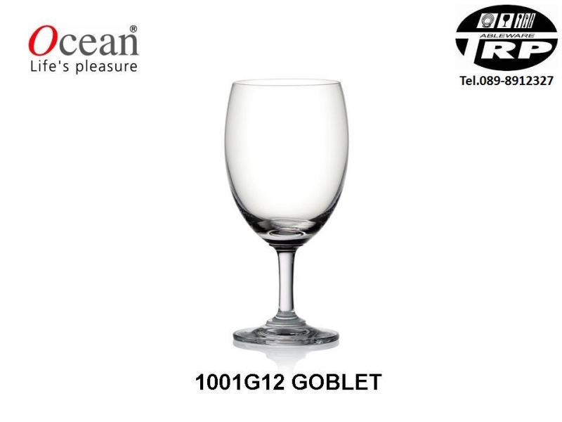 แก้วก็อบเล็ท,แก้วน้ำ,แก้วก้าน,Water Goblet,รุ่น 1001G12,Basic,ขนาด 12 1/4oz