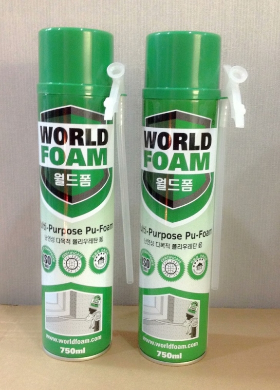 World Foam สเปรย์โพลียูรีเทนโฟม สำหรับอุดรอยรั่ว ช่องว่างต่าง เช่น วงกบ ประตู World Foam สเปรย์โพลียูรีเทนโฟม สำหรับอุดรอยรั่ว ช่องว่างต่าง เช่น วงกบ ประตู