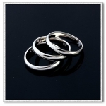 แหวนทองคำขาว 18K Gold Filled แหวนเกลี้ยง แหวนหมั้น เหมาะกับใส่เองหรือเป็นของขวัญ มี 2 ไซส์ค่ะ