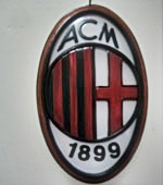 ตราสโมสรฟุตบอล ทีมเอซี มิลาน ( AC Milan ) ตราสโมสรฟุตบอล ทีมเอซี มิลาน ( AC Milan )