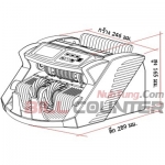 เครื่องนับพร้อมตรวจธนบัตรแบบตั้งโต๊ะ BILL COUNTER NT-2000
