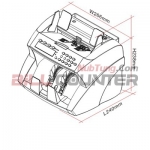 เครื่องนับพร้อมตรวจธนบัตรแบบตั้งโต๊ะ BILL COUNTER HL-800