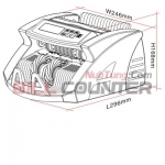 เครื่องนับพร้อมตรวจธนบัตรแบบตั้งโต๊ะ BILL COUNTER HL-2200 UV+MG