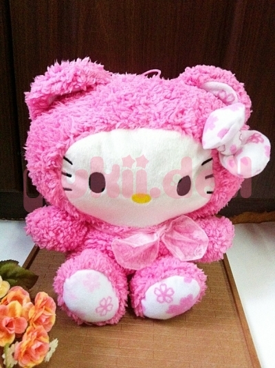 ตุ๊กตาคิตตี้ขนปุย ชมพู ตุ๊กตาคิตตี้ขนปุย ชมพู