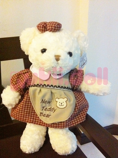 ตุ๊กตาหมีชุดน้ำตาล ตุ๊กตาหมีชุดน้ำตาล