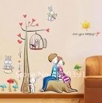สติ๊กเกอร์ติดผนังบ้าน 50x70 ซม.
