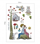 สติ๊กเกอร์ติดผนังบ้าน 50x70 ซม.