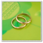 แหวนเกลี้ยงทอง 9k gold filled สวยหรู ไซส์ 5 US