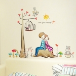สติ๊กเกอร์ติดผนังบ้าน 50x70 ซม.