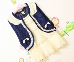 พร้อมส่ง  - Knit & co เสื้อคลุมคอตุ๊กตา สีชมพู