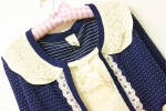 พร้อมส่ง  - Knit & co เสื้อคลุมคอตุ๊กตา สีชมพู