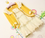 พร้อมส่ง  - Knit & co เสื้อคลุมคอตุ๊กตา สีชมพู