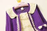 พร้อมส่ง  - Knit & co เสื้อคลุมคอตุ๊กตา สีชมพู