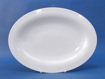 จานเปล,จานวงรี,จานโอเวล,จานแบ่ง,จานใส่อาหาร,Oval Plate,N2908,ขนาด 29x38.5cm,เซรา