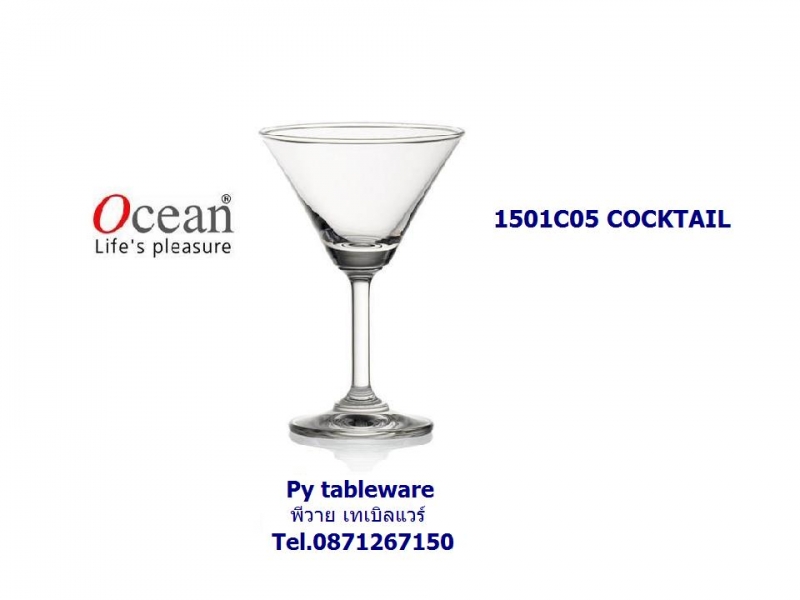 แก้วมาตินี่,แก้วค็อกเทล,แก้วปากบาน,แก้วก้าน,Cocktail,รุ่น 1501C05,Classic,ขนาด 5