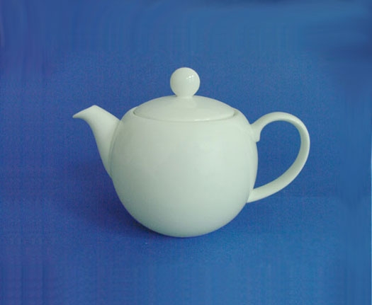 โถชา,โถใส่ชากลม,ทีพอท,Tea Pot Round,N2976L,ความจุ 0.45 L,เซรามิค,โบนไชน่า,Cerami