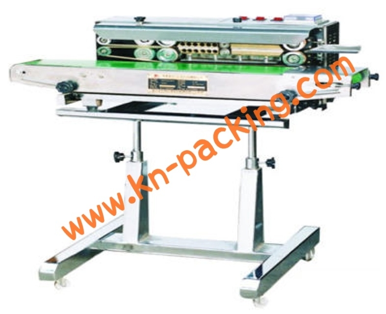เครื่องซีลสายพานต่อเนื่องแนวนอนมีล้อเลื่อน SF-150LD