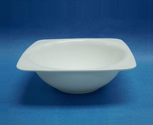 N2989 ชามสลัด,สี่เหลี่ยม,ถ้วยสลัดโบล,Square,Salad Bowl,ขนาด 21x21 cm,เซรามิค,โบน